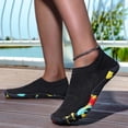 thumbnail image 5 of pwidon Barefoot Water Shoes for Women Breathable Knit Quick Dry Five Toe Minimalist Beach Swimming Pool Yoga Aqua Sock Footwear Black 42, 5 of 5