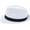 White, variant on Unisex Classic 1920s Fedora Hat Short Brim Panama Trilby Hat Casual Jazz Cap for Men Women