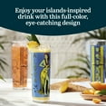 thumbnail image 2 of Libbey Zombie Blue Glass Tumbler Set, Vintage-Style Tiki Drinking Glasses Set of 4, Exotic, Tall Drinking Glass Cups for Backyard Luau or Pool Party, 2 of 6