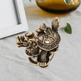 thumbnail image 5 of WRITWAA Vintage Golden Copper Dragon Turtle Statue, Metal Desktop Figurine for Home Office Decor, 5 of 7