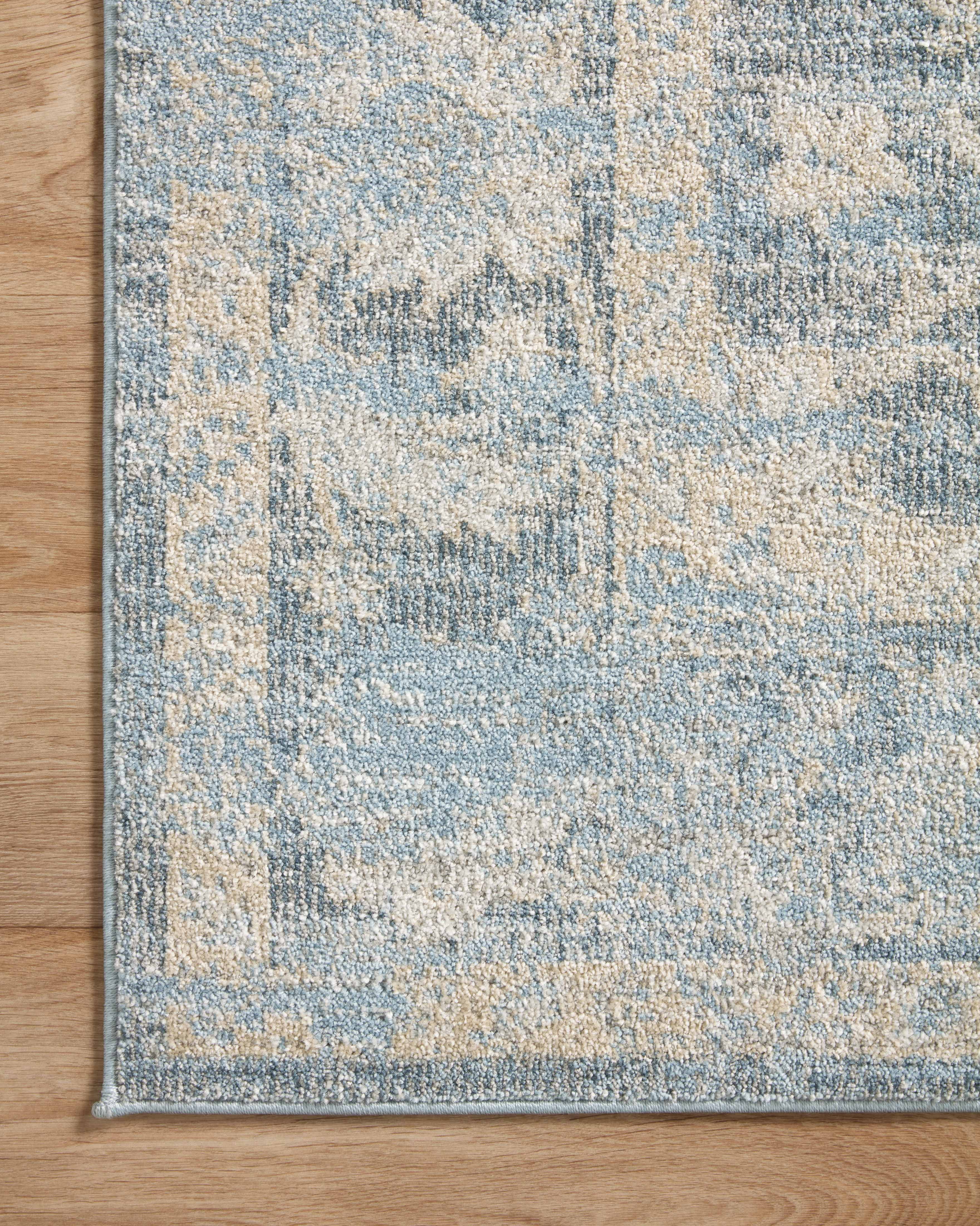 Loloi Odette Sky / Beige 2'-7" x 16'-0" Runner Rug
