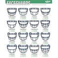 thumbnail image 2 of Barbiquejo Schutt F7-F5 Varsity Navy para cascos de fútbol americano, 2 of 2