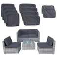 thumbnail image 2 of FKS LIFE 10Pcs Patio Cushion Covers Replacement UV-Resistant Covers with Zippers, 25.6x25.6x4 inch Outdoor Cushion Slipcover, 2 of 10