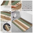 thumbnail image 6 of Farmhouse Sage Green Brown Bath Mat 3 Piece Bathroom Rug Set, Country Vintage Wooden Non Slip Bath Rug Contour Mat and Toilet Lid Cover, Absorbent Shower Mats Soft Bath Rugs and Mats Sets, 6 of 8