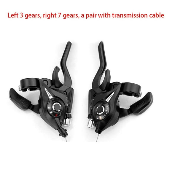 1 pair Bicycle Shifters Aluminum Alloy 3x7/ 3x8 Speed Accessories for Mountain Road Folding MTB