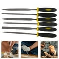 thumbnail image 2 of MasteelfCA 6pcs Wood File Set 140x3mm Comfortable Hand Grip Handles Mini Wood Rasp File Tools, 2 of 8