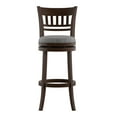 thumbnail image 3 of Weston Home Shapel Linen Lattice Back Swivel Bar Stool, Grey Linen, 3 of 6