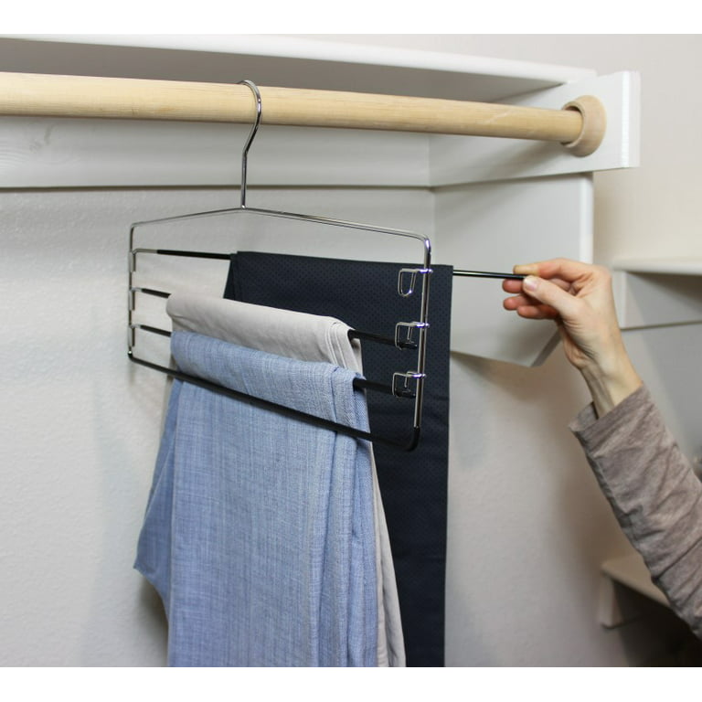 Slim-Line Linen Multi Pant Hangers - Closet Hanger Factory