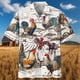 thumbnail image 3 of 2024 Camisetas divertidas de playa hawaiana con gallo, camisas casuales con estampado de dibujos animados en 3D, camisetas casuales de manga corta de verano, camisetas sueltas, ropa de calle, 3 of 5