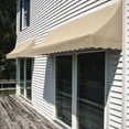 thumbnail image 2 of Awntech 5.38 Ft Nantucket Curved Slope Fixed Awning Canopy (64.5in x 44in x 36in), Tan, 2 of 3