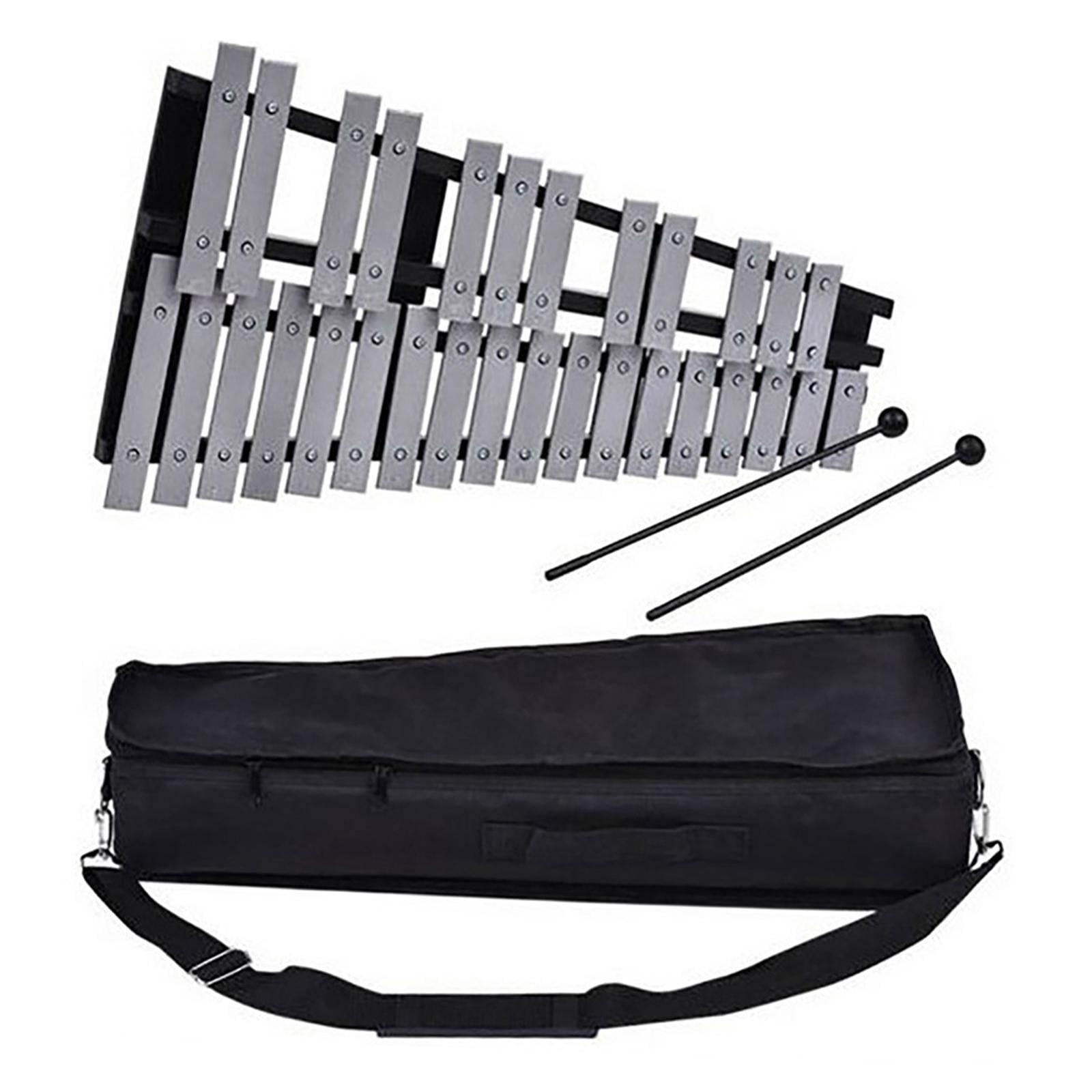 LeeQinersw 32 Notes Glockenspiel Xylophone Bell Percussion Instrument Kit for Kids Beginner