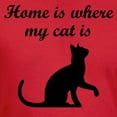 thumbnail image 3 of CafePress - Home Is Where My Cat Is Men's Classic T Shirt - Men's Fitted T-Shirt, 3 of 4