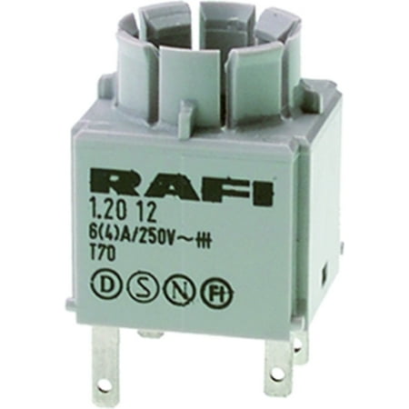 

RAFI-USA INC 1.20.122.023/0000 RAFIX 16 - Standard contact block 2 NC momentary silver contacts without lamp socket