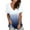 Navy, variant on Women's Fashion Plain Color Gradient Printed Blouse Ombre V-neck Short Sleeve Loose Casual Summer T-shirt Tops