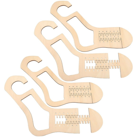 2 Pcs Adjustable Wooden Sock Blockers for Knitting