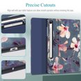 thumbnail image 4 of Fintie Case for Samsung Galaxy Tab S10 Lite/ S10 FE/ S9 FE 5G 10.9 Inch/Tab S9 11 Inch with Built-in S Pen Holder, Multiple Angle Portfolio Cover with Pocket Auto Sleep/Wake, Blooming Hibiscus, 4 of 9