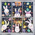 thumbnail image 3 of Pegatinas de pared decorativas de conejo, decoración de doble cara, huevos de conejo de Pascua, 3 of 5