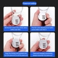 thumbnail image 3 of Extended Wire Rope Password Motorcycle Helmet Lock Wire Rope Padlock Smart Combination Lock Code Security Lock Digit Padlock BLUE, 3 of 8