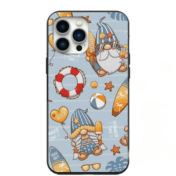 Summertime Cool Gnomes Design Phone Case for iPhone 7 8 X XS XR SE 11 12 13 14 Pro Max Mini Note 10 20 s10 s10s s20 s21 20 Plus Ultra