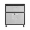 thumbnail image 7 of Fortress Textured Metal 31.5" Garage Mobile Cabinet with 1 Full Extension Drawer and 2 Adjustable Shelves in Grey, 7 of 7