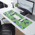 thumbnail image 2 of Long Mouse Pads for Desk,Green Cartoon Dinosaurs Grass Pattern Desk Mats on Top Of Desks, Desk Mouse Pad Extra Large with 3mm Non-Slip Base and Stitched Edge for Gaming,Office,Work,Home 31.5"x11.8", 2 of 6