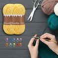 thumbnail image 5 of Tgbvmt Hand Woven Crochet Velvet Yarn Soft Colorful Craft Yarn for Knitting Crocheting Sweaters Hats Blankets Scarves Dolls Pet Beds DIY Accessories Creative Fun Projects for Adults Teens Beginners, 5 of 5