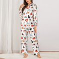 thumbnail image 2 of Bingfone Chats Amusants Célébrant la Saint-Valentin Ensemble de Pyjama pour Femmes, Ensemble de Pyjama à Manches Longues - Petit, 2 of 7
