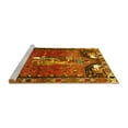 thumbnail image 2 of Ahgly Company Machine Washable Indoor Rectangle Animal Yellow Traditional Area Rugs, 8' x 12', 2 of 4
