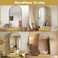 thumbnail image 5 of Easy4Home 71"x26" Arched Full Length Mirror Freestading Full Body Floor Mirror, Black, 5 of 6