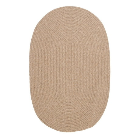2  x 3  Beige Reversible Oval Throw Rug Sometimes simple is best. In this wool blend reversible oval area rug  yarns in warm  inviting colors create a simple accent and sense of a relaxing home. Specially handmade in the USA with high-quality materials to achieve a more durable and aesthetic rug that is perfect for bedrooms  living room  or personal space. Features: Beige reversible oval area rug. Reversibilty adds longevity with twice the wear and tear. Handcrafted in the USA using high-quality materials for a more durable and aesthetic rug. Recommended for indoor use only. Care instructions: Spot clean with any common household cleaner. . Dimensions: 2  wide x 3  long. Material(s): wool