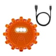 thumbnail image 2 of VirenLux USB Rechargeable LED Road Flares Emergency Lights Roadside Warning Car Safety Beacons Flashing Disc Flare Kit with Magnet Base for Car & Boat,1 Pcs, 2 of 9