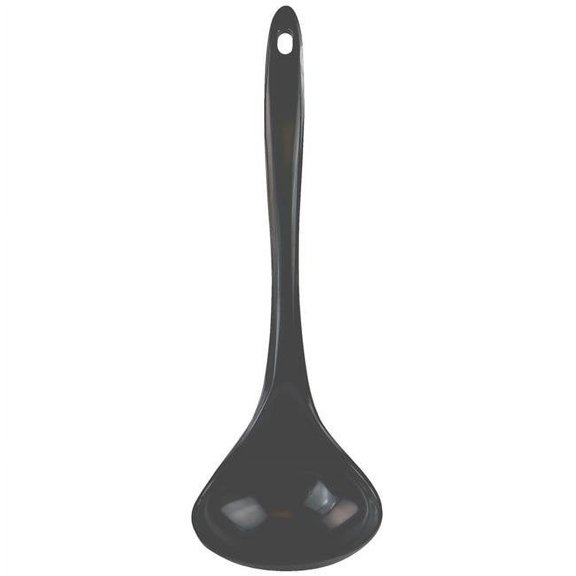100% Organic Melamine Kitchen Ladle, Charcoal