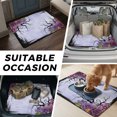 thumbnail image 5 of Universal Car Trunk Mat 37"x54", Halloween Floral Waterproof Cargo Liner, Non-Slip Durability Cargo Mat, Fall Country Spooky Branches Plants Purple All Weather Rear Trunk Protector for Car SUV, 5 of 9