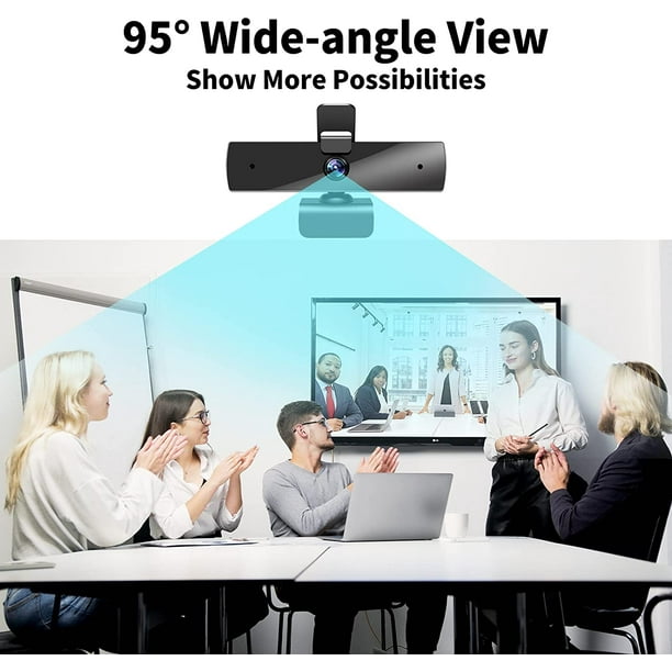 Generic - Caméra Web 1080P jusqu'à 2K, webcam HD avec microphone