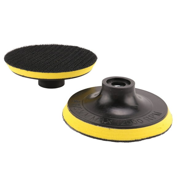 2pcs 100mm Polisher Bonnet Pad Angle Grinder wheel Polishing Sand Paper Disc,2 x Polisher Bonnet,Black & Yellow