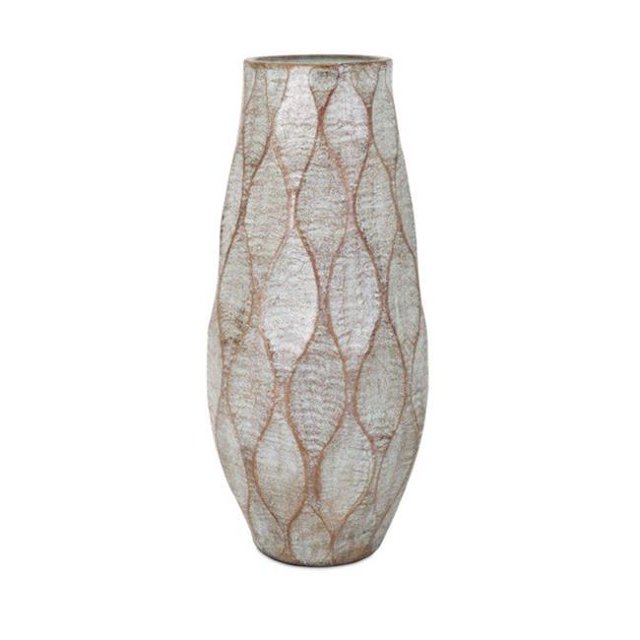 IMAX 10471 Trisha Yearwood Outer Banks Oversized Vase, Gray