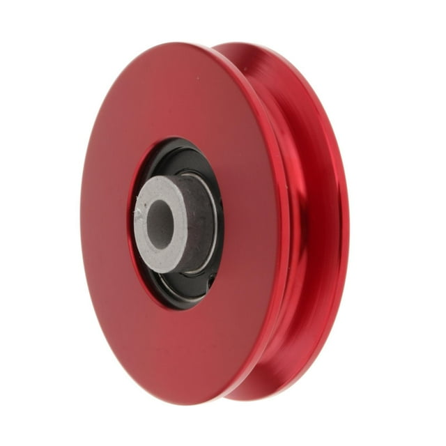 Langgg Bearing Pulley Wheel Gym Accessory Universal Equipment Cable Machine Gym for Red 75mm