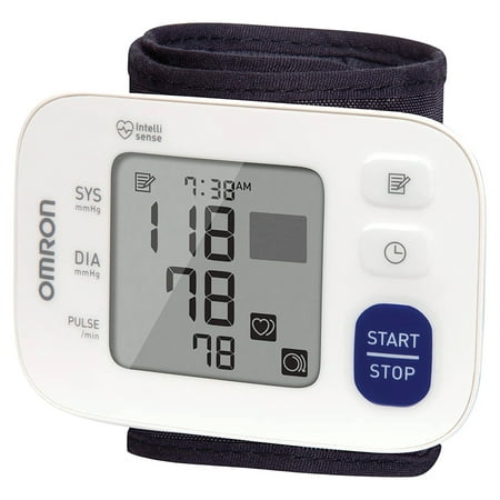 Omron 3 Series Wrist Blood Pressure Monitor and 20 Pack EnviroMax AAA Extra Heavy-Duty Batteries , BP6100, 3400BP20