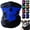 Blue, variant on Ghost Skull Balaclava Half Face Mask, Seamless Neck Gaiter Cover for Motorcycle Skiing, Breathable Windproof Bandana for Men Women