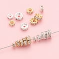 thumbnail image 3 of SPRING Versatile and Eye Catching 8mm Rhinestone Crystal Spacer Beads Pack of 50 Black, 3 of 9