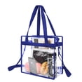 thumbnail image 4 of Bolso tote transparente aprobado por el estadio Cierre con cremallera Ángulo cruzado ajustable Adepaton BST3008644-4, 4 of 6