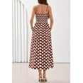 thumbnail image 5 of PRETTYGARDEN Womens Summer Dresses Spring Sleeveless Spaghetti Straps Casual Midi Dress Polka Dot Smocked Beach Sundress, 5 of 10