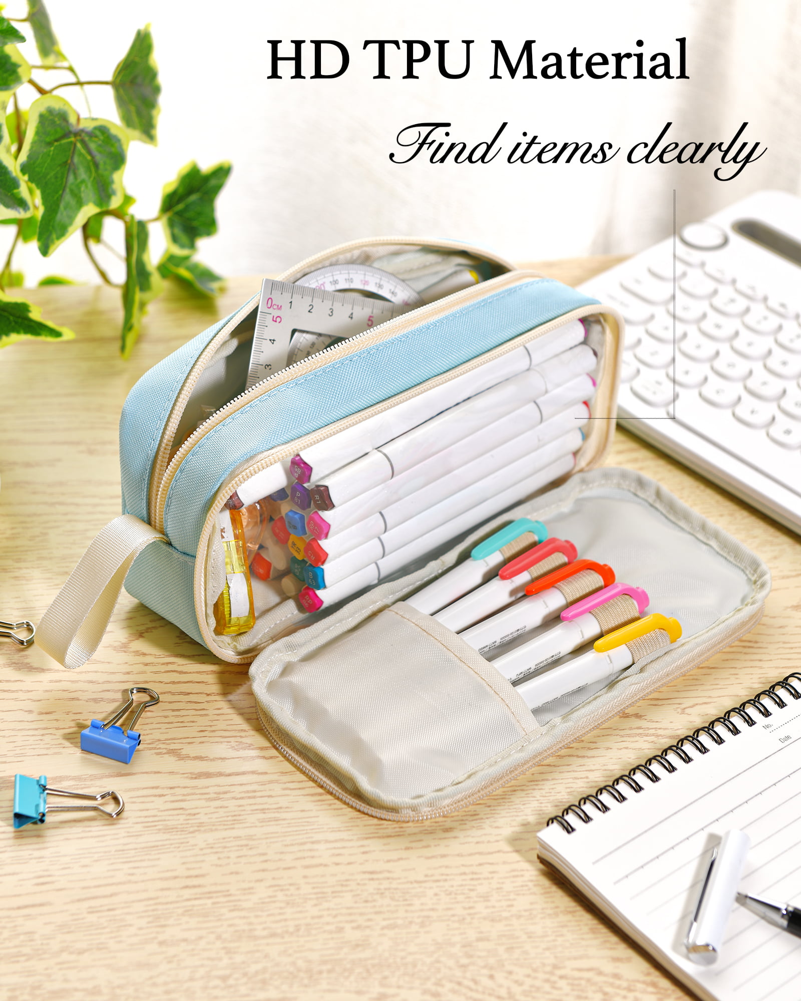  Cilava Mini Pencil Case,Colored Cute Pencil Bags Lovely Pen  Pouch with Zipper for Adult : Arts, Crafts & Sewing