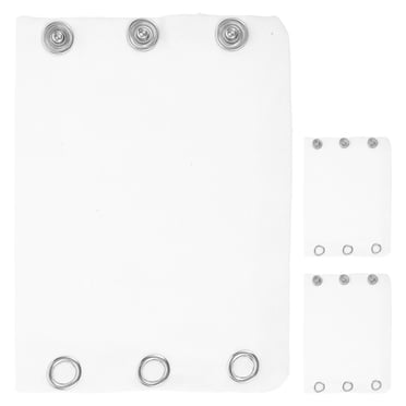 OFFIGAM 7Pcs Adjustable Bodysuit Extenders Cotton White Versatile Design Snap Closure For Daily Wear