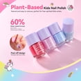 thumbnail image 2 of SAVILAND Glamkids Kids Nail Polish Quick-Dry:Non-Toxic Nail Polish Set 12 Colors Water Based Peel-Off Toddler Fingernail Polish Natural Safe Castor Oil Nail Lacquer Kit with Sticker, 2 of 7