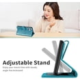thumbnail image 5 of Case for iPhone 16 Plus Wallet Case, iPhone 16 Plus Case Leather with Strap Card Holder Magnetic Kickstand Shockproof Protective Case for iPhone 16 Plus 6.7 inch Life Tree Blue, 5 of 14