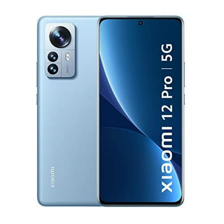 Xiaomi 12 Pro 5G + 4G LTE (256GB + 12GB) Factory Global Unlocked 6.73" 50MP Pro Triple Camera (Tmobile/Tello/Mint USA Market) (Blue)