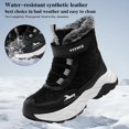 thumbnail image 2 of Botas de senderismo VITUOFLY para niños y niñas, cálidas para invierno y nieve, talla 1, 2 of 7