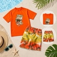 thumbnail image 4 of Big Chill Boys Rash Guard Swim Set - Short Sleeve Rash Guard Swim Shirt & Swim Trunks (6-14), 4 of 4
