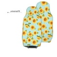 thumbnail image 6 of Sikiie White Polka Dot Sunflower A Car Seat Protector 2 Pack Car Seat Cushion Mat, Car Seat Covers for SUV, Truck, Van, 6 of 7